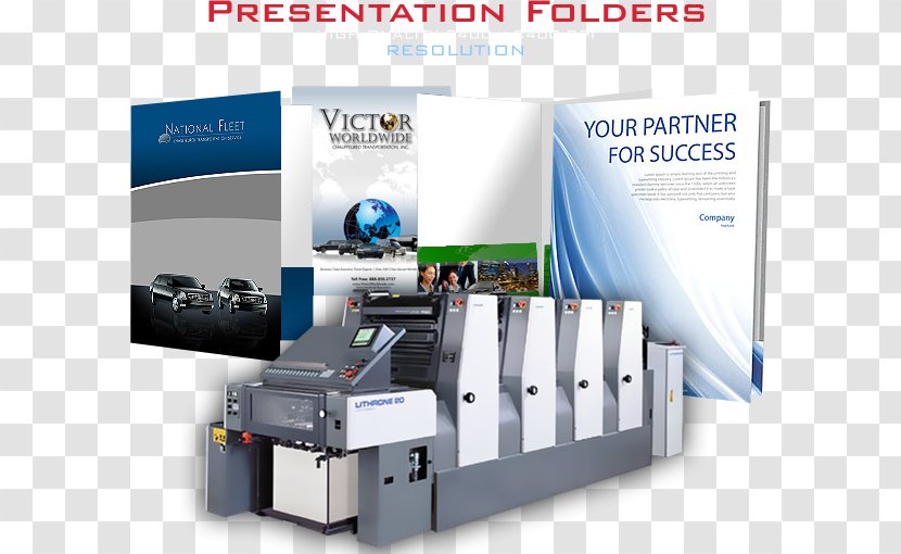 Heidelberger Druckmaschinen Paper Presentation Folder Printing Press - Digital - Business Transparent PNG