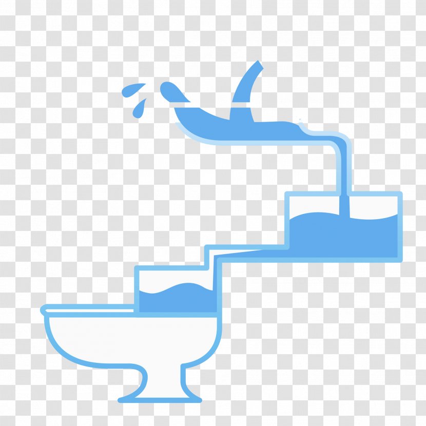 Flush Toilet Blue - Point Transparent PNG
