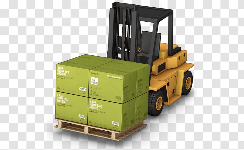 Box Forklift Intermodal Container - Freight Transport - Warehouse Transparent PNG