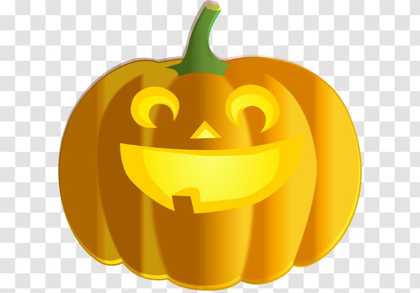 Jack-o'-lantern Calabaza Pumpkin Cucurbita Clip Art - Orange Transparent PNG