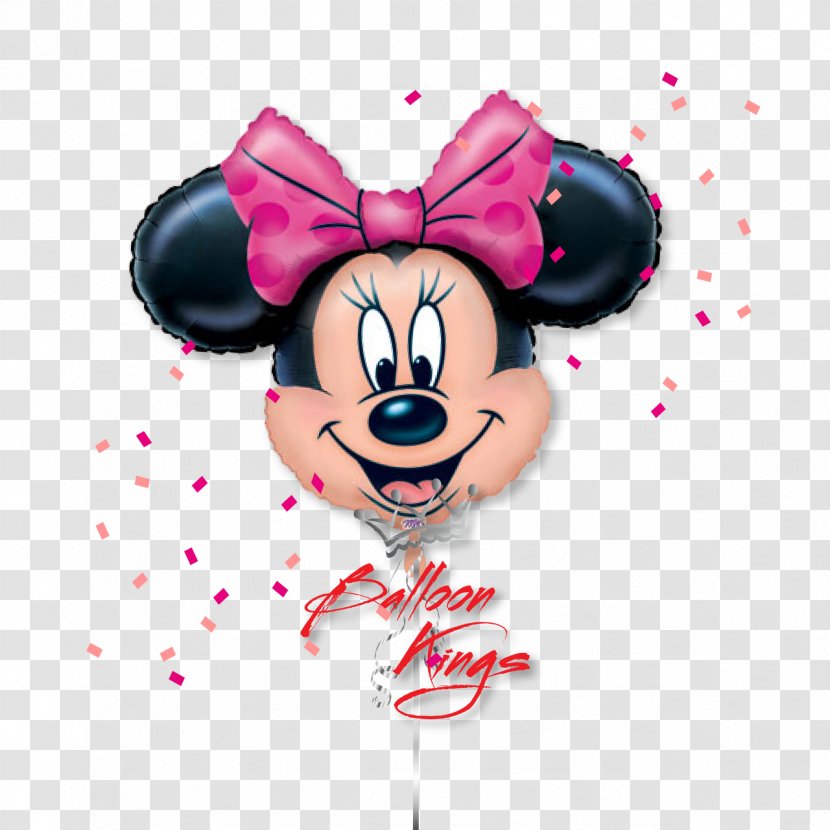 Minnie Mouse Mickey Mylar Balloon Party - Cartoon - MINIE MOUSE Transparent PNG