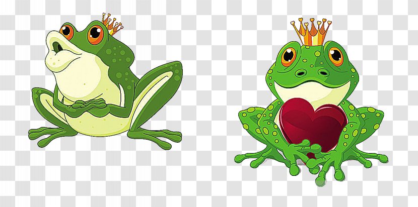 The Frog Prince Royalty-free Clip Art - Royalty Free - Cartoon Couple Transparent PNG