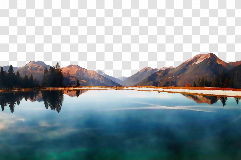Reflection Body Of Water Nature Lake Sky - Wilderness - Tarn Transparent PNG