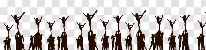 Cheerleading Stunt Basket Toss Clip Art - Sport - Cheer Cliparts Transparent PNG