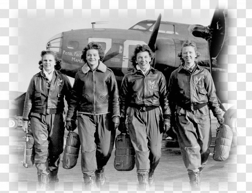 Second World War First Avenger Field Military Women Airforce Service Pilots - Crewman - Wasp Transparent PNG