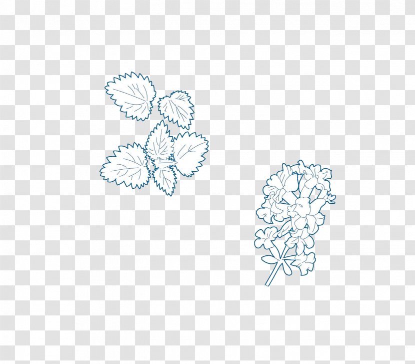 Stroke RGB Color Model Pattern - Designer - Stick Figure Mint Leaves Transparent PNG