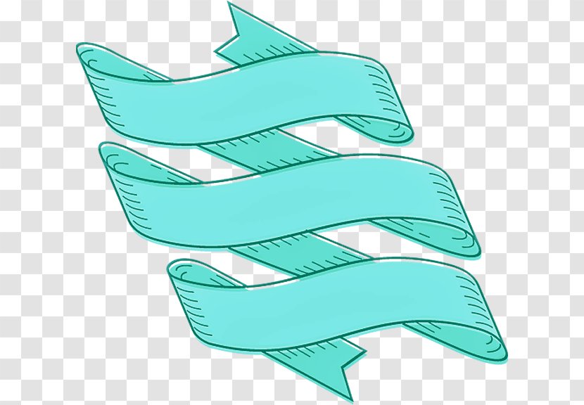 Aqua Turquoise Teal Fin - Wing Transparent PNG
