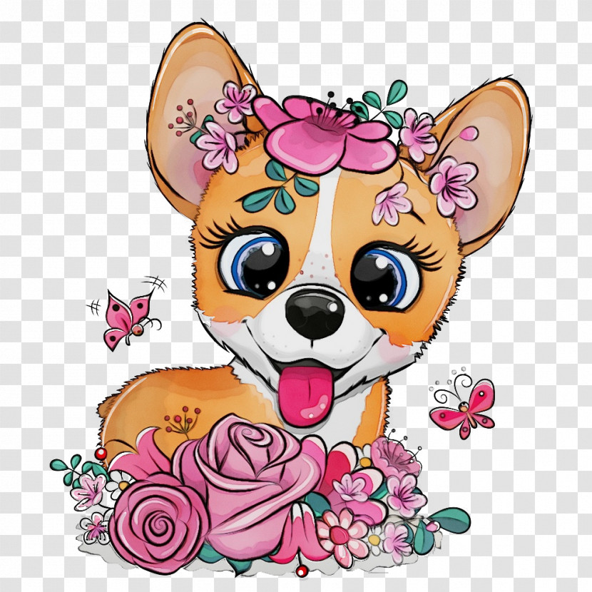 Cartoon Dog Chihuahua Pink Puppy Transparent PNG