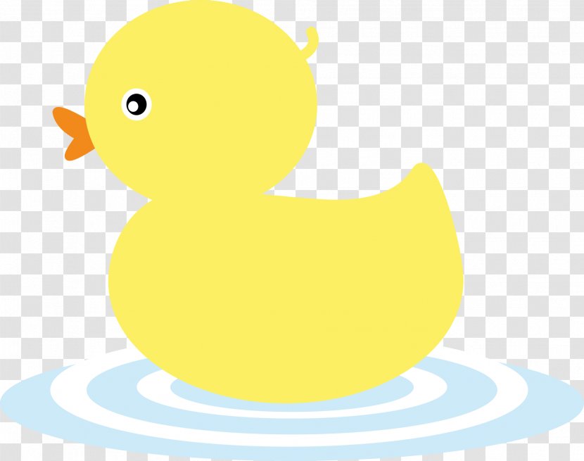 Little Yellow Duck Project - Ducklings Swimming Transparent PNG