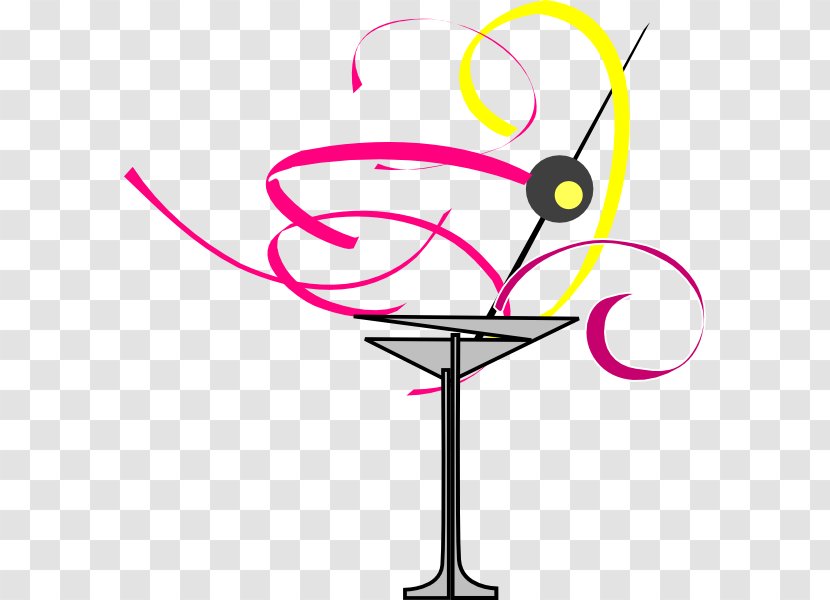 Champagne Glass Cocktail Line Art Martini Clip Transparent PNG