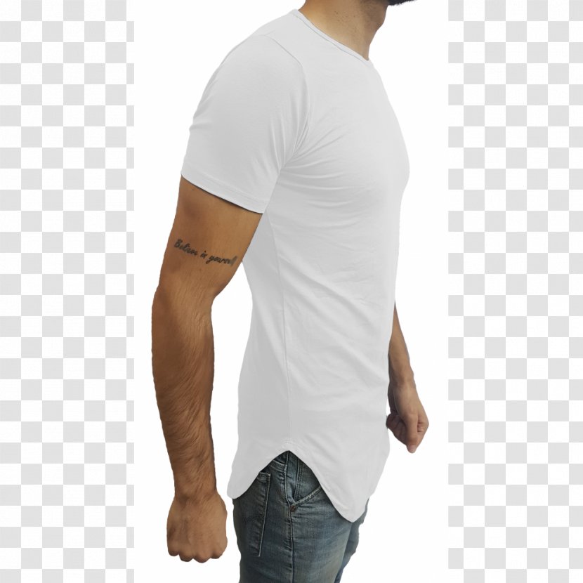 T-shirt White Sleeve Blouse - Shoulder Transparent PNG