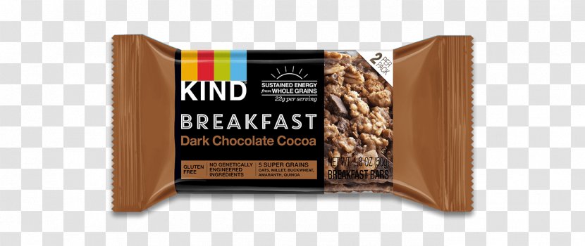 Breakfast Chocolate Bar Kind Whole Grain - Nutritious Transparent PNG