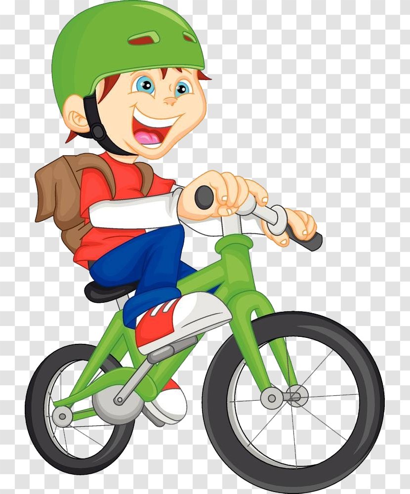 Bicycle Cartoon Stock Photography Clip Art - Accessory - Cycling Transparent PNG