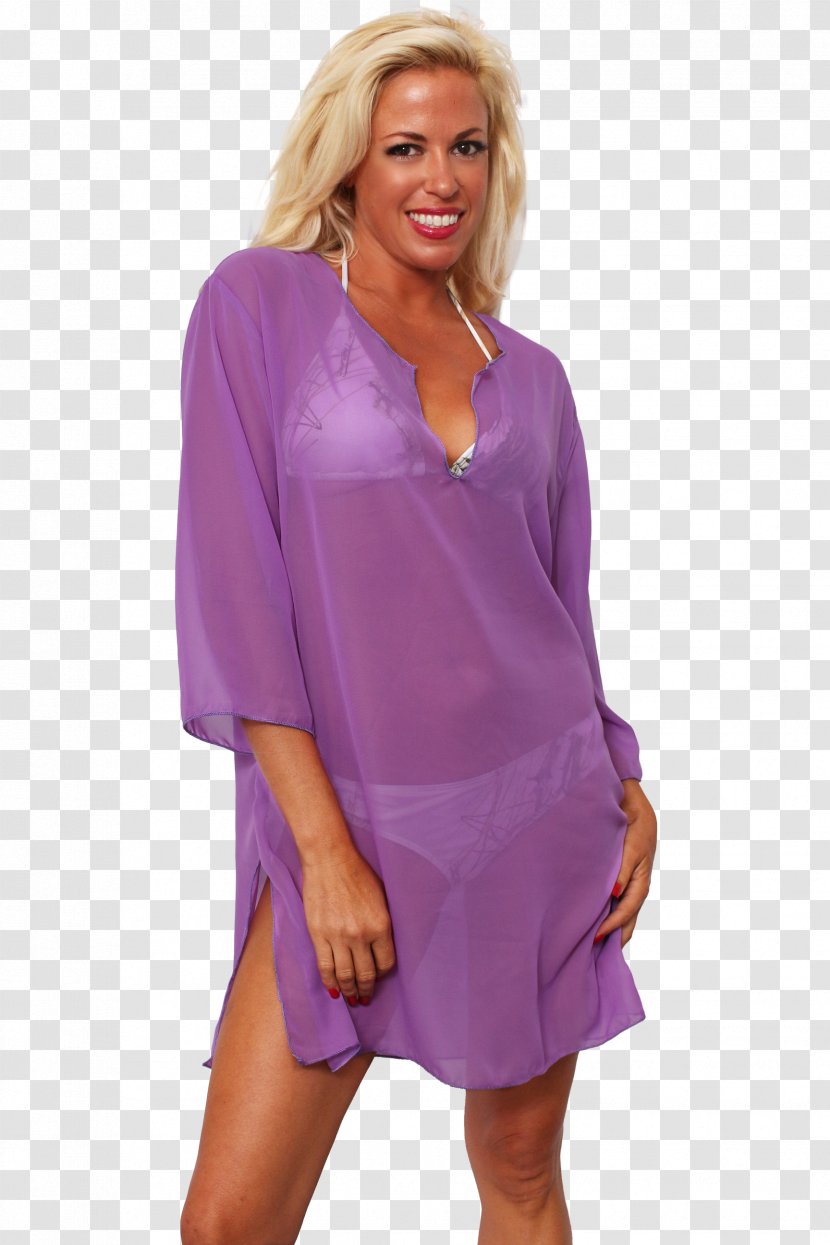 Sleeve Dress Chiffon Nightwear Swimsuit Transparent PNG