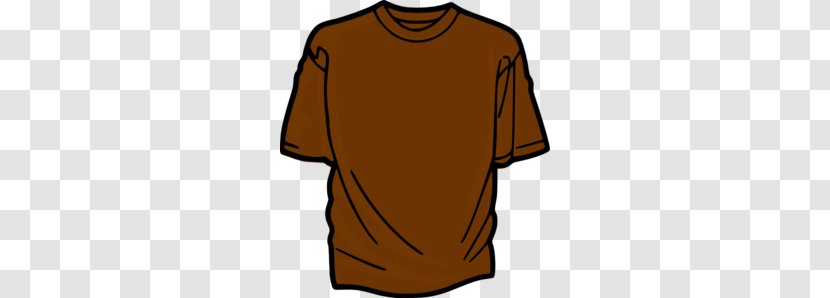 T-shirt Clip Art - Shoulder - Brown Cliparts Transparent PNG