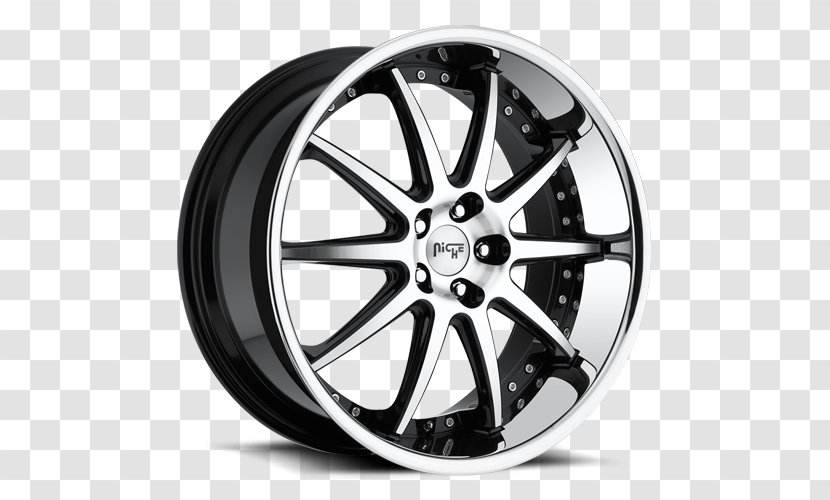 Asanti Black Wheels Car Lincoln Rim - Spoke Transparent PNG