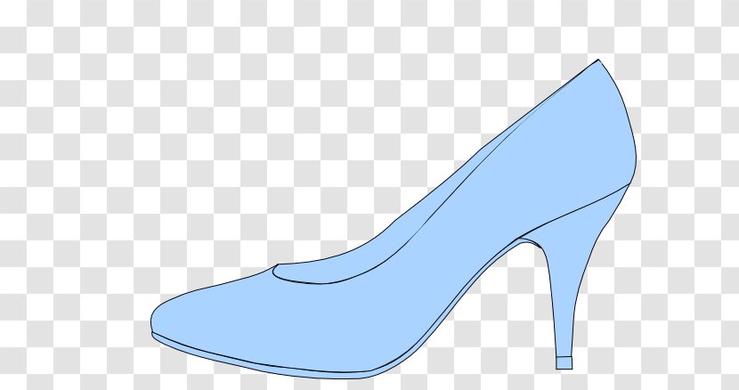 Slipper High-heeled Shoe Boot Clip Art - Azure Transparent PNG
