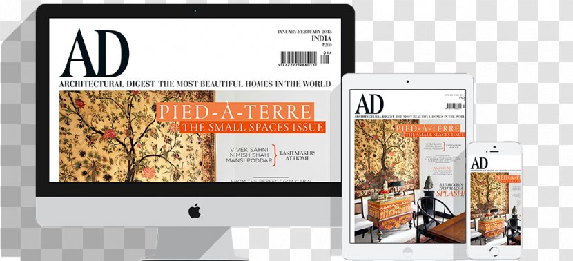 Brand Architecture Architectural Digest Font - Multimedia - Magazine Ad Transparent PNG