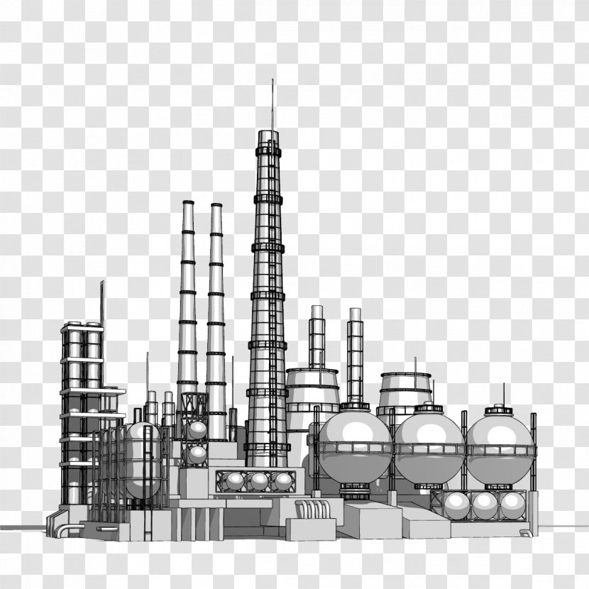 Heavy Industry Petrochemical Chemical Plant - Natural Gas - Industrial Worker Transparent PNG