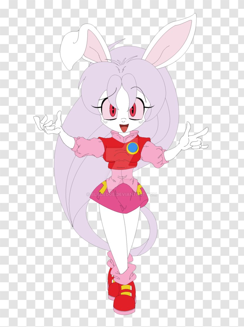 Cream The Rabbit Easter Bunny - Mammal Transparent PNG