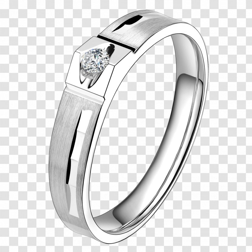 Wedding Ring Silver Jewellery - Diamond Lady Transparent PNG