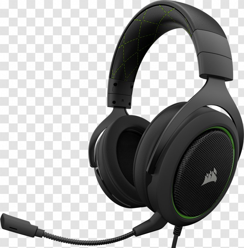 Corsair Gaming HS70 Wireless Headset With 7.1 Surround Sound Components - Heart - Headphones Transparent PNG