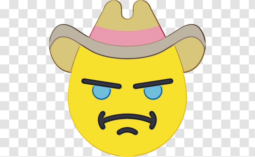 Cowboy Emoji - Cartoon - Tongue Happy Transparent PNG