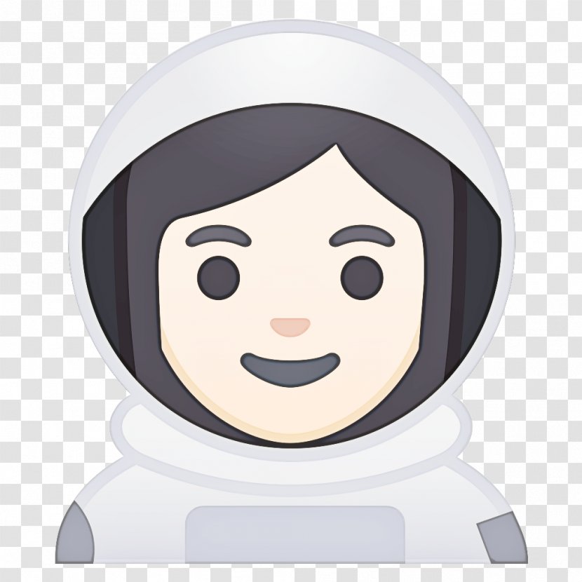 Smiley Face Background - Black Hair Nose Transparent PNG