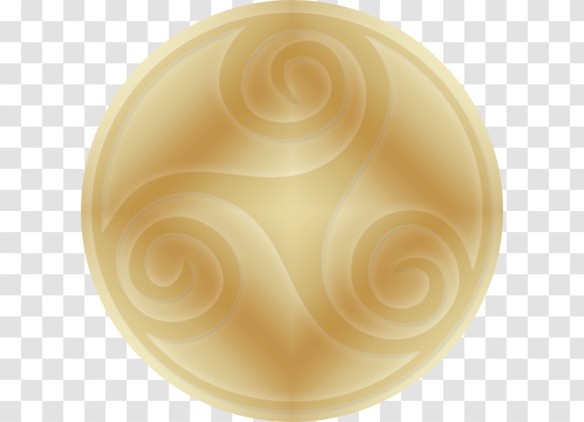 Circle Spiral Peach Transparent PNG