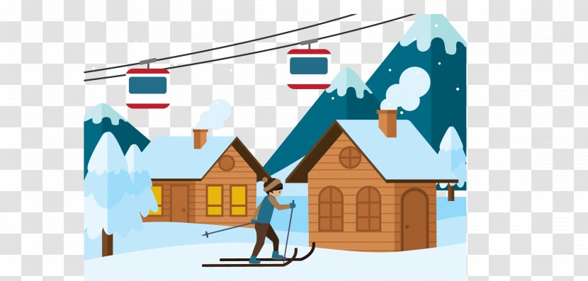 Skiing Winter Illustration - Brand - Snow Transparent PNG