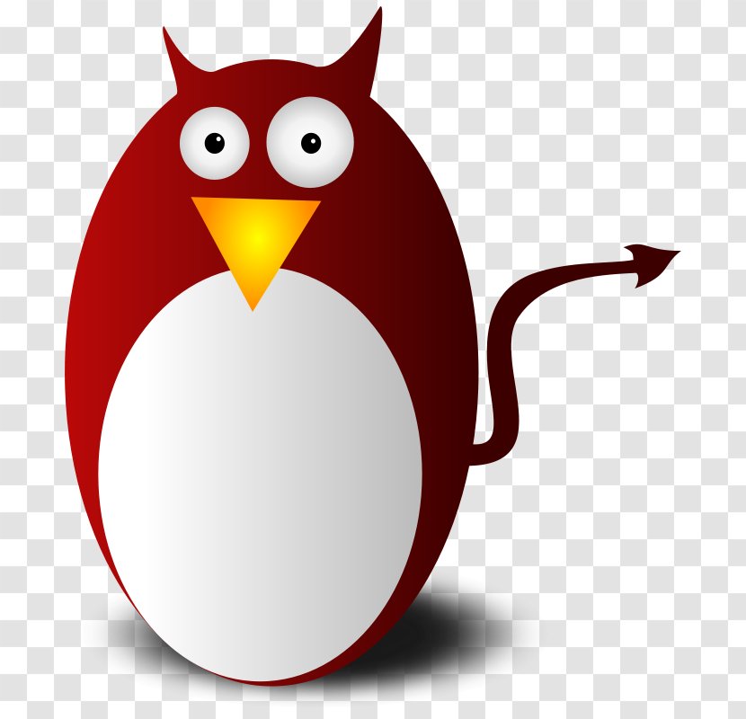 Penguin Clip Art Devil Openclipart BSD Daemon Transparent PNG