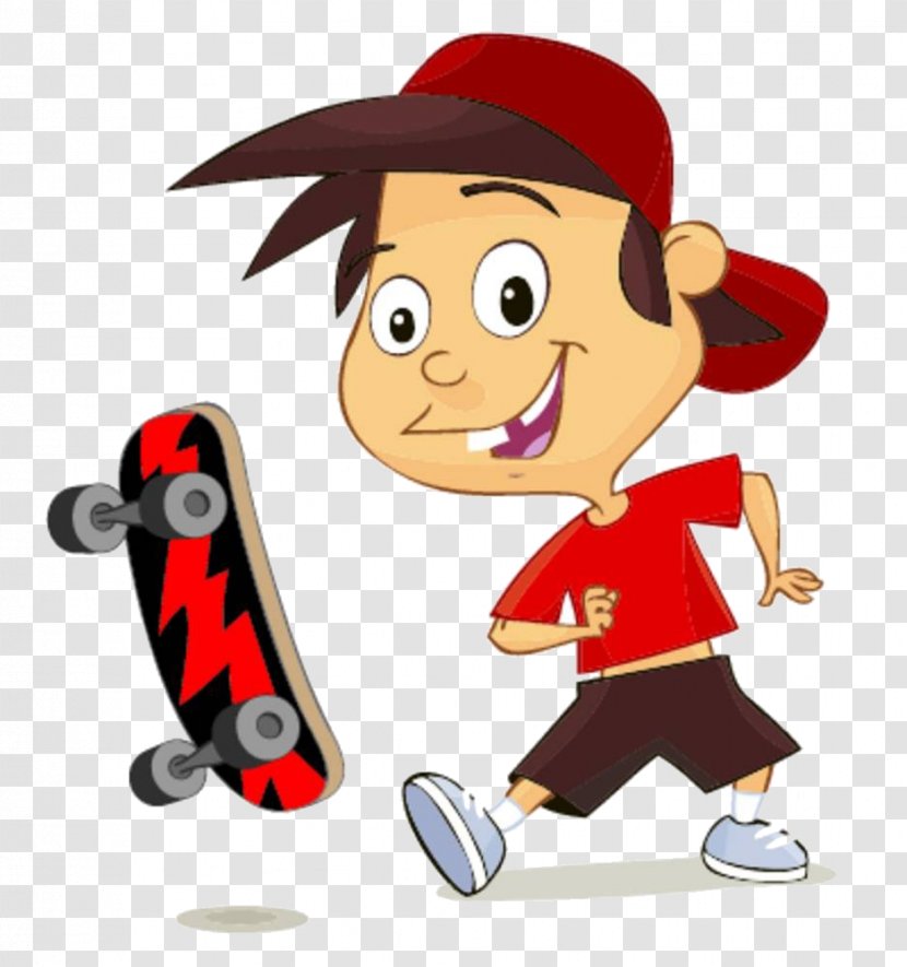 Stock Photography English Skateboarding Illustration - Art - Cartoon Boy Skateboard Transparent PNG