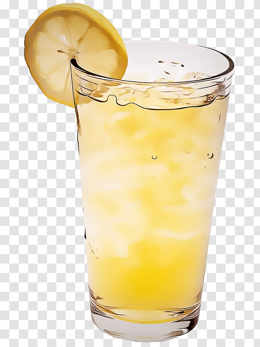 Drink Highball Glass Alcoholic Beverage Whiskey Sour Non-alcoholic - Beer Cocktail Transparent PNG