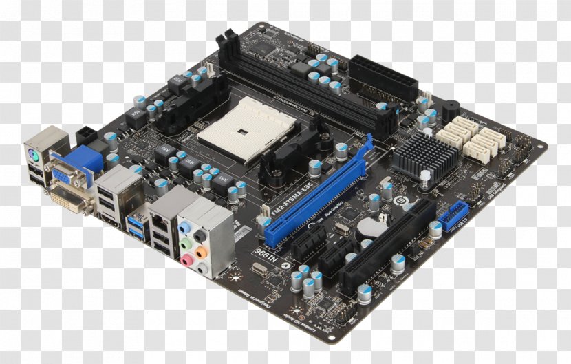 Socket FM2 Graphics Cards & Video Adapters MicroATX Micro-Star International Motherboard - Electronic Device - Serial Ata Transparent PNG