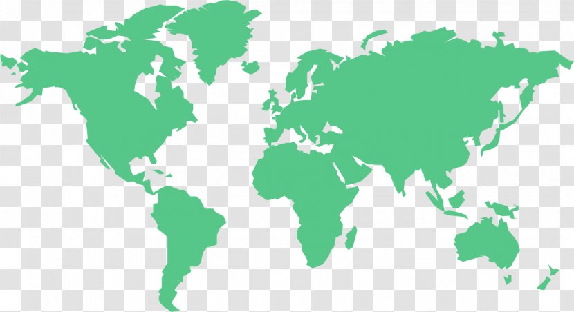 Earth Globe World Map - Green Transparent PNG