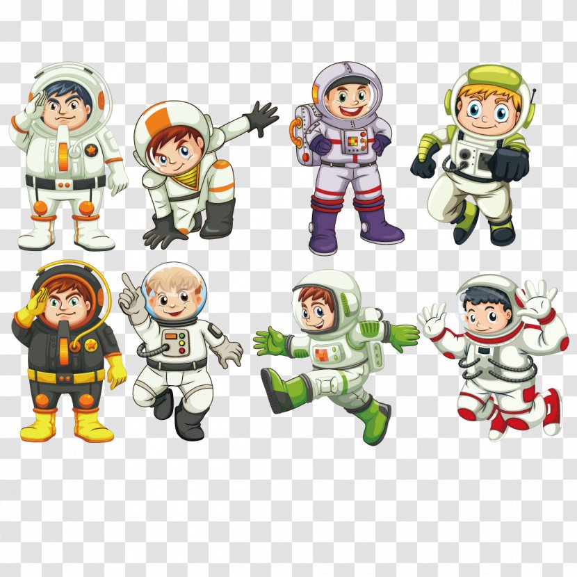 Astronaut Outer Space Illustration - Spacecraft - Vector Child Transparent PNG