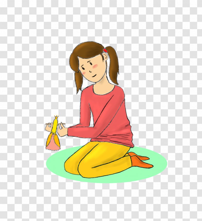 Sitting Cartoon Kneeling Physical Fitness Child - Meditation Balance Transparent PNG