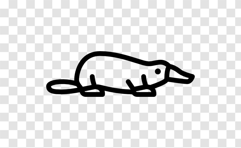Black And White Hand - Platypus Transparent PNG