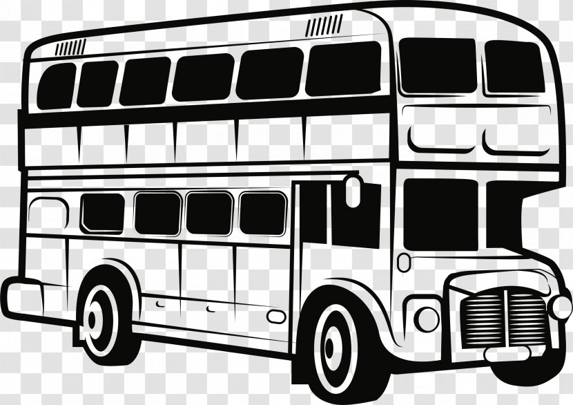 Double-decker Bus Clip Art Transit Openclipart - Motor Vehicle Transparent PNG