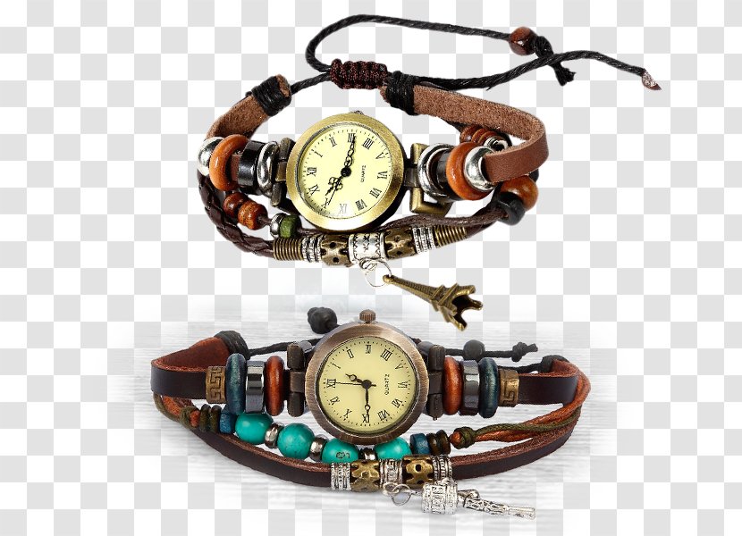Watch Bracelet Vintage Clothing Clock Strap - Brand Transparent PNG