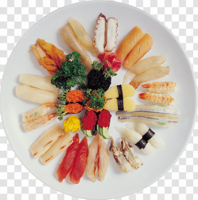 Bokbunja-ju Sushi Sashimi Makizushi Japanese Cuisine - Dishware Transparent PNG