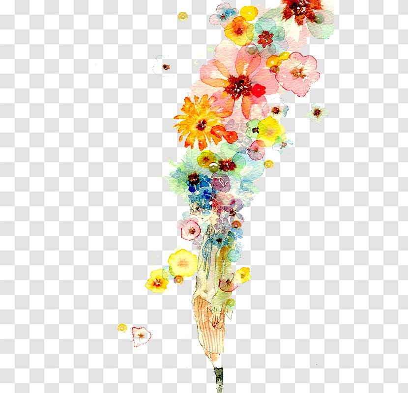Watercolor Painting Art Drawing Illustration - Flowers Transparent PNG