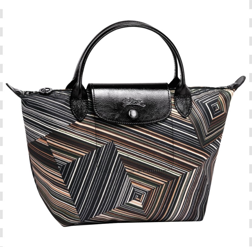 Longchamp Handbag Op Art Shopping - Leather - Bag Transparent PNG