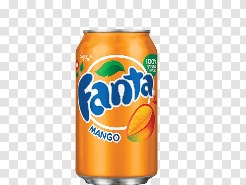 Fanta Fizzy Drinks Coca-Cola Flavor Cream Soda - Mango - Coca Cola Transparent PNG