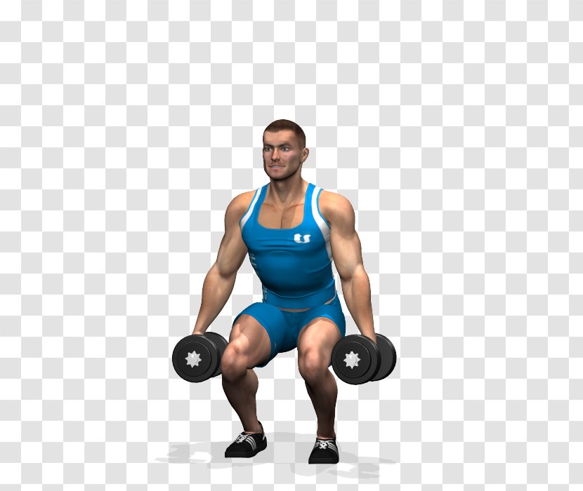 Weight Training Dumbbell Squat Exercise Physical Fitness - Heart Transparent PNG