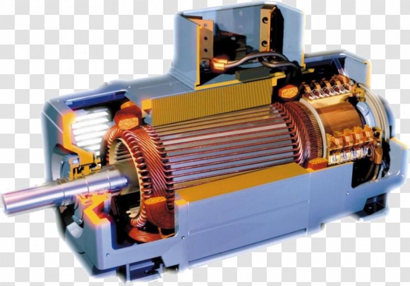 AC Motor Electric Alternating Current DC Electricity - Engine Transparent PNG