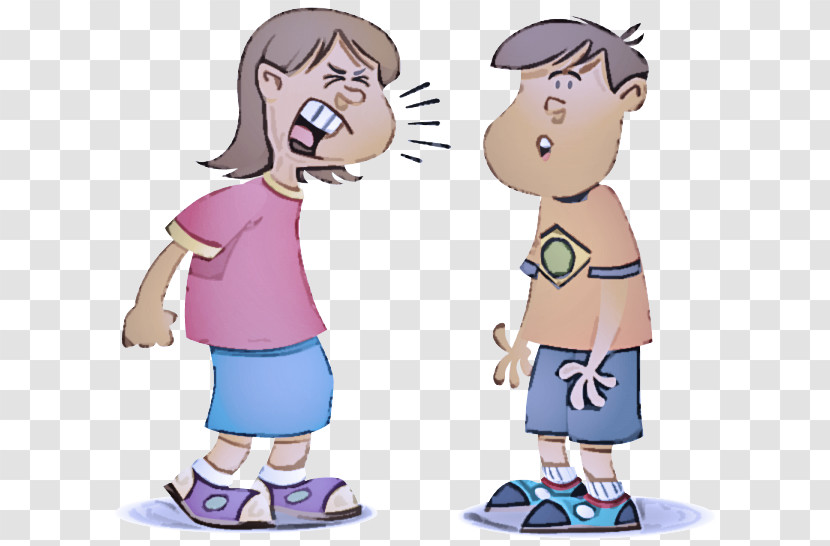 Cartoon Interaction Child Sharing Cheek Transparent PNG