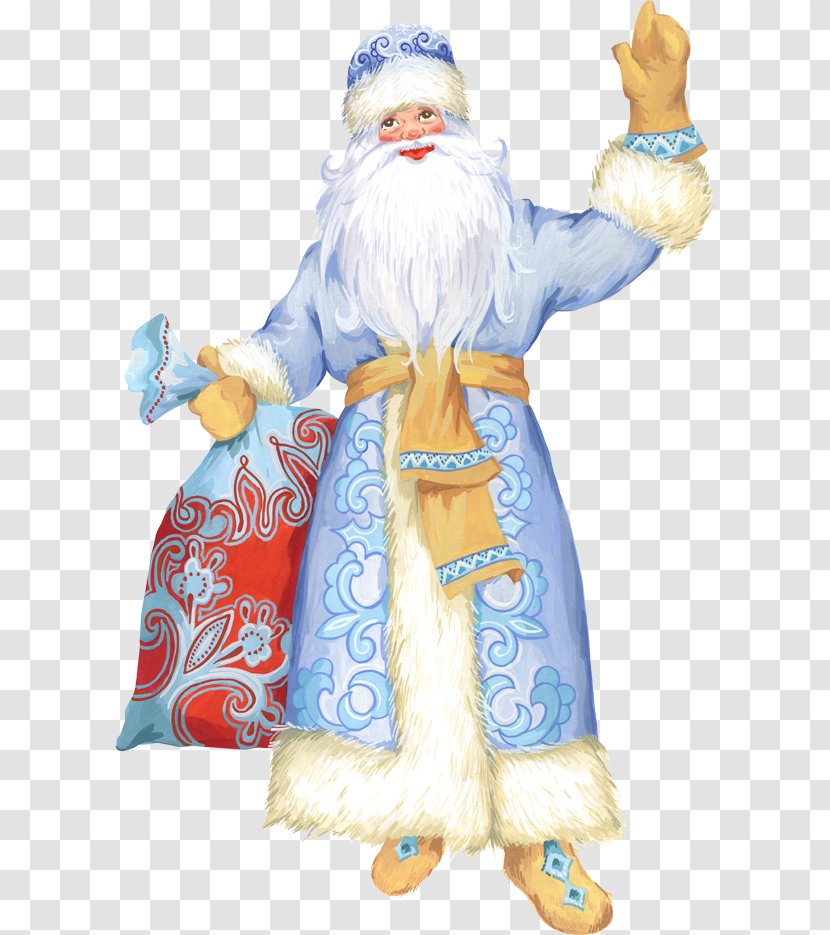 Ded Moroz Russia Snegurochka Santa Claus Christmas - Costume Transparent PNG