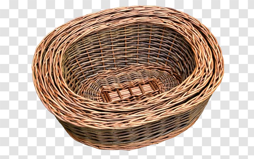 Wicker Tray Willow Oval Hamper - Green - Steamed Transparent PNG