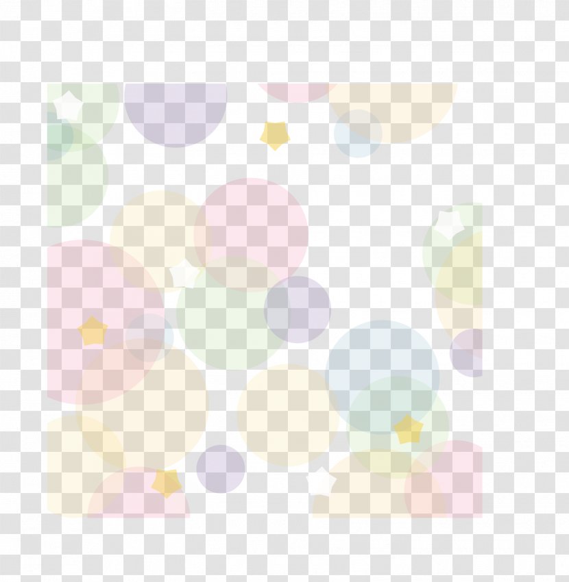 Petal Circle Pattern - White - Colored Circles Background Transparent PNG